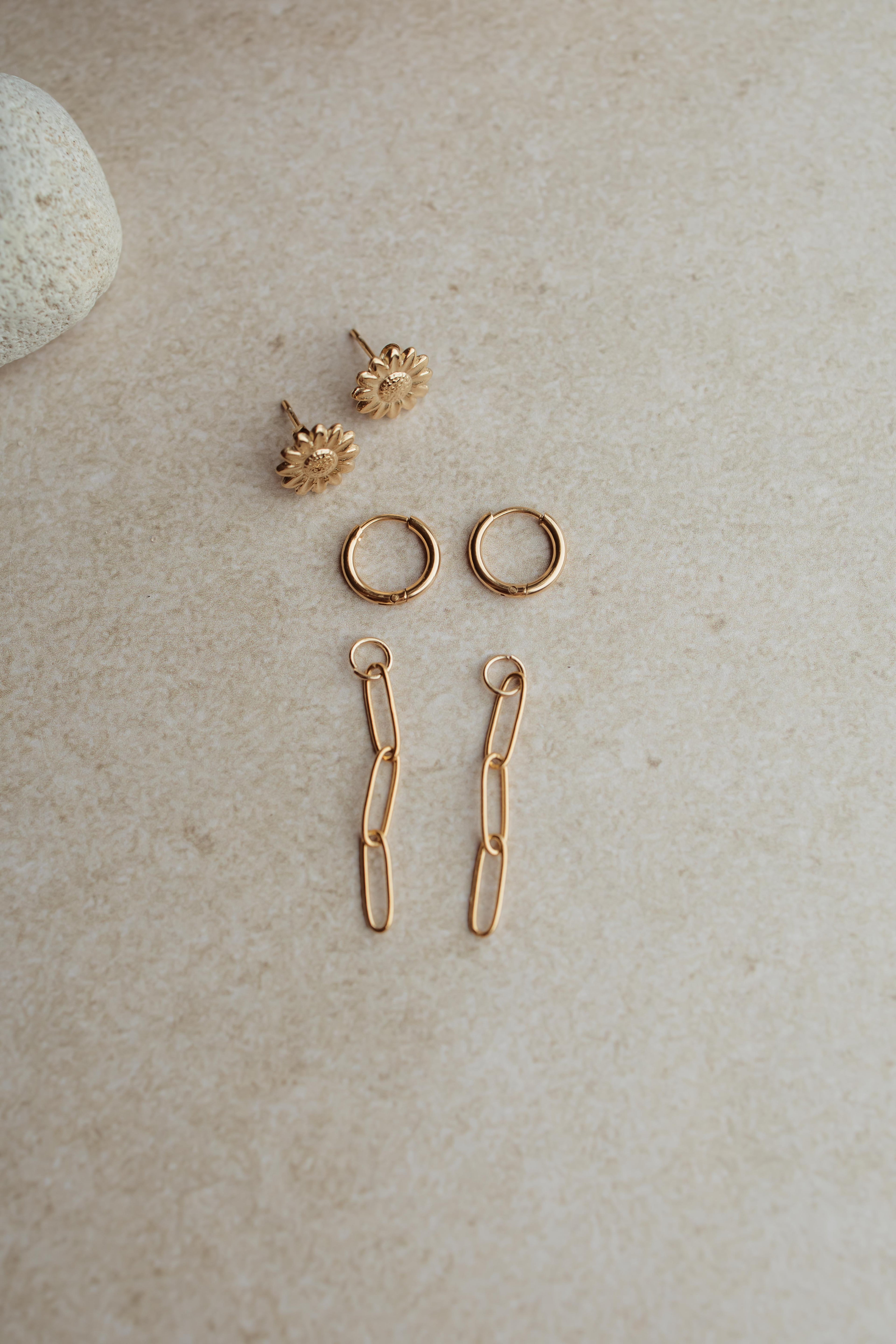 Stainless steel bedel voor oorringen, collectie PURE // ONE van Pure Black Styling