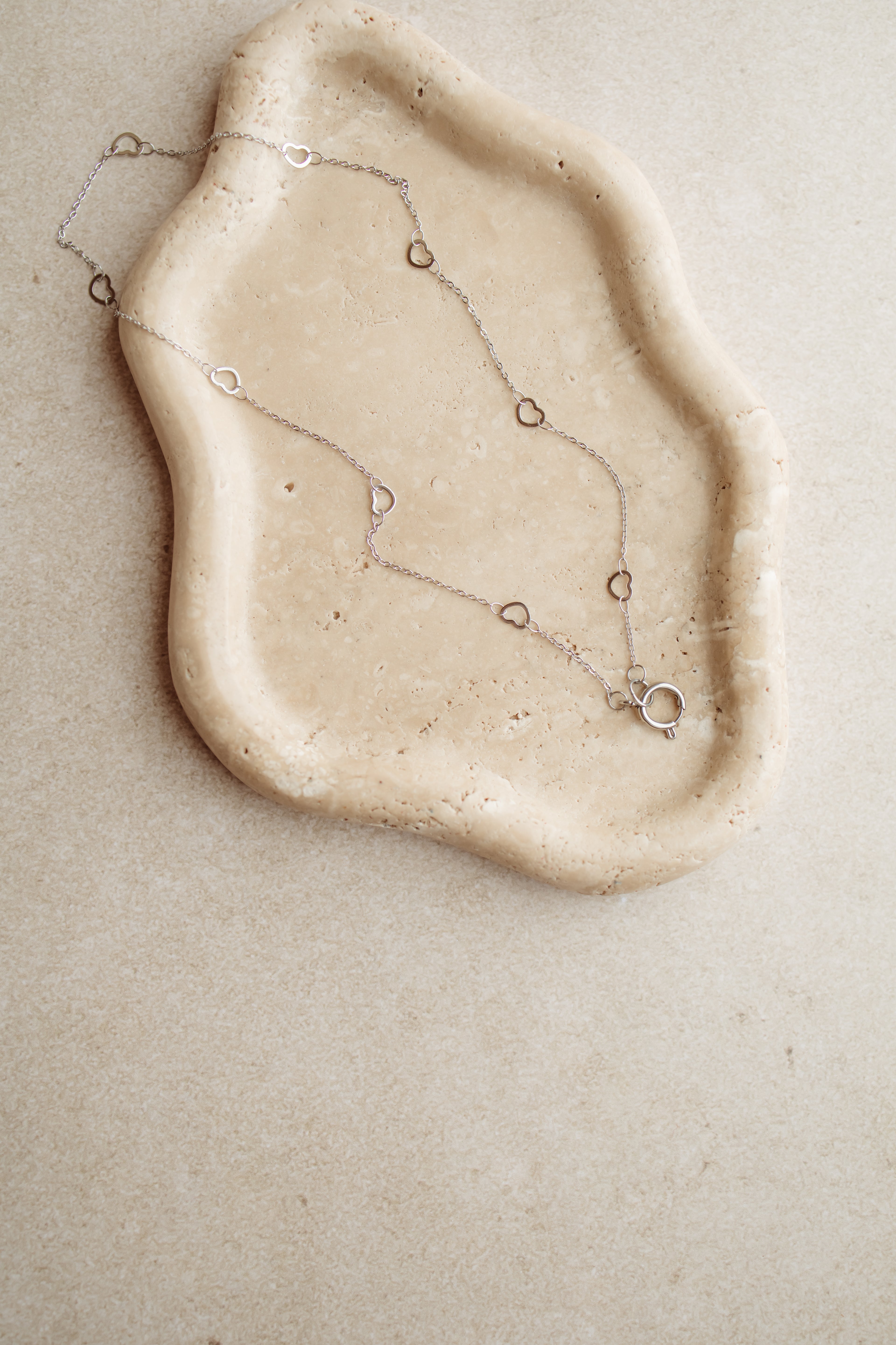 Necklace hearts silver