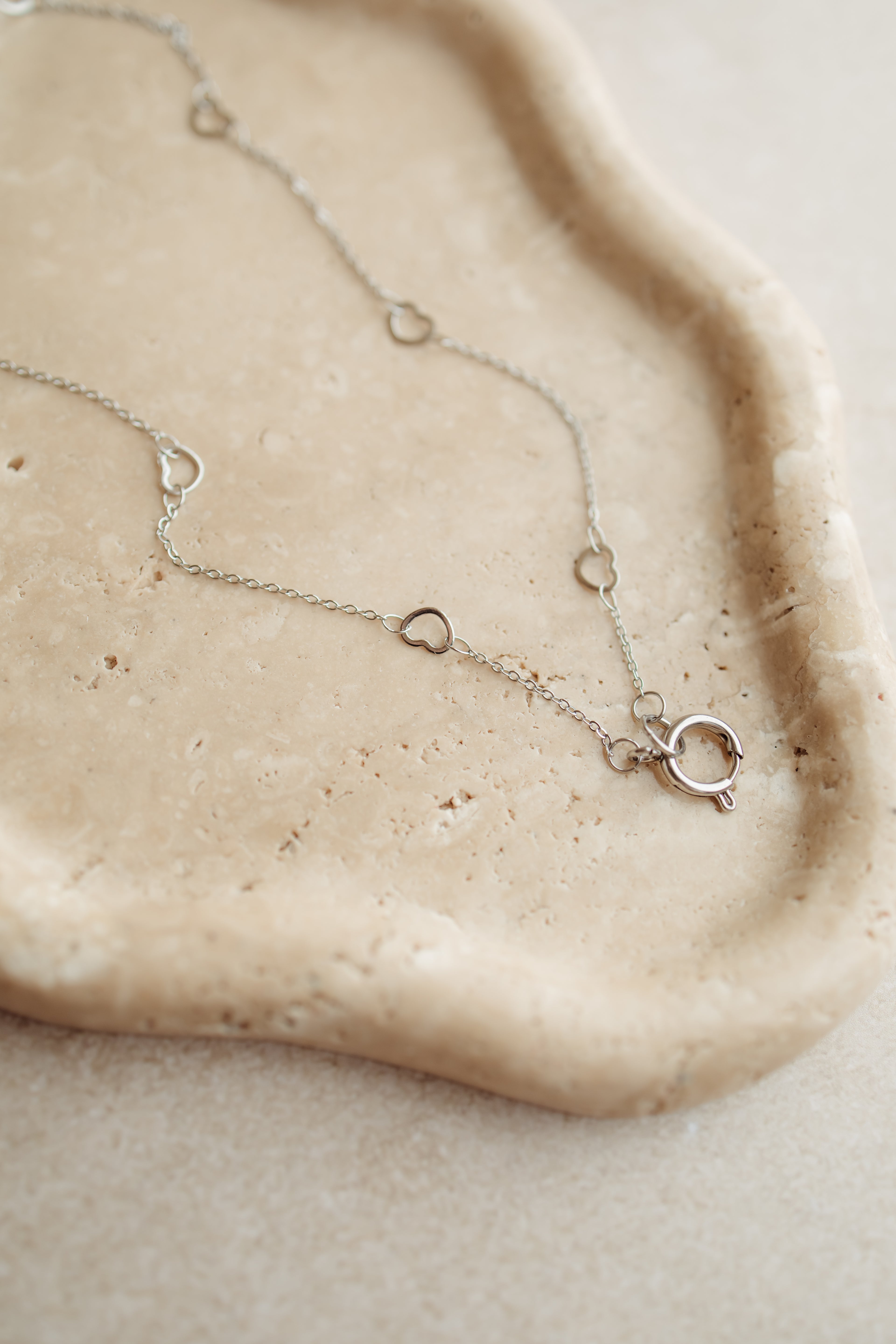 Necklace hearts silver