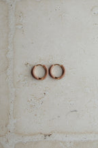 Earring brown 14mm