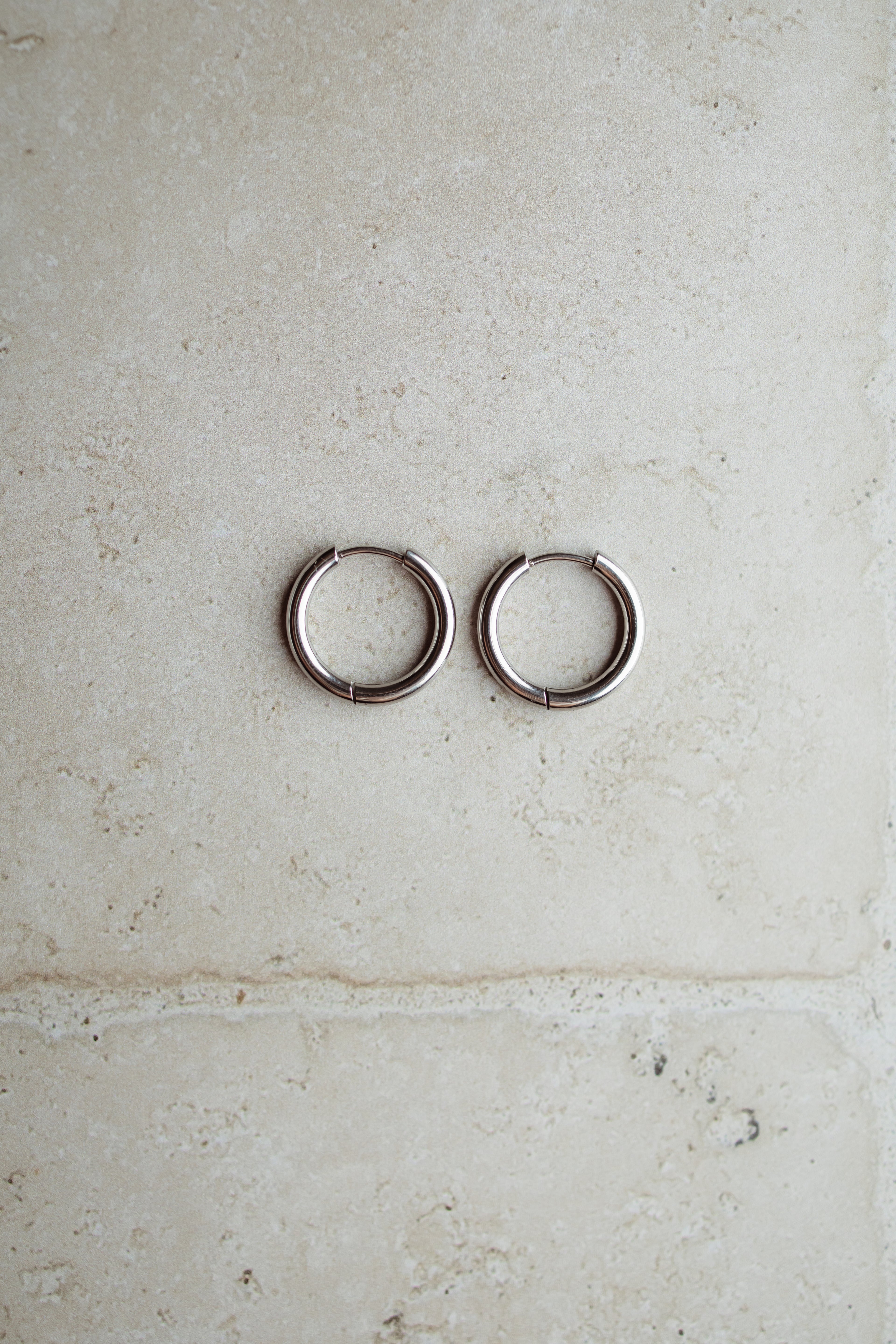 Earring 19mm Silver