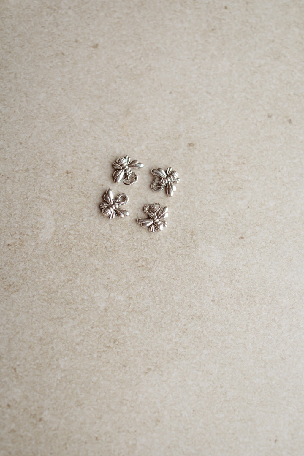 Charm bee funny Silver