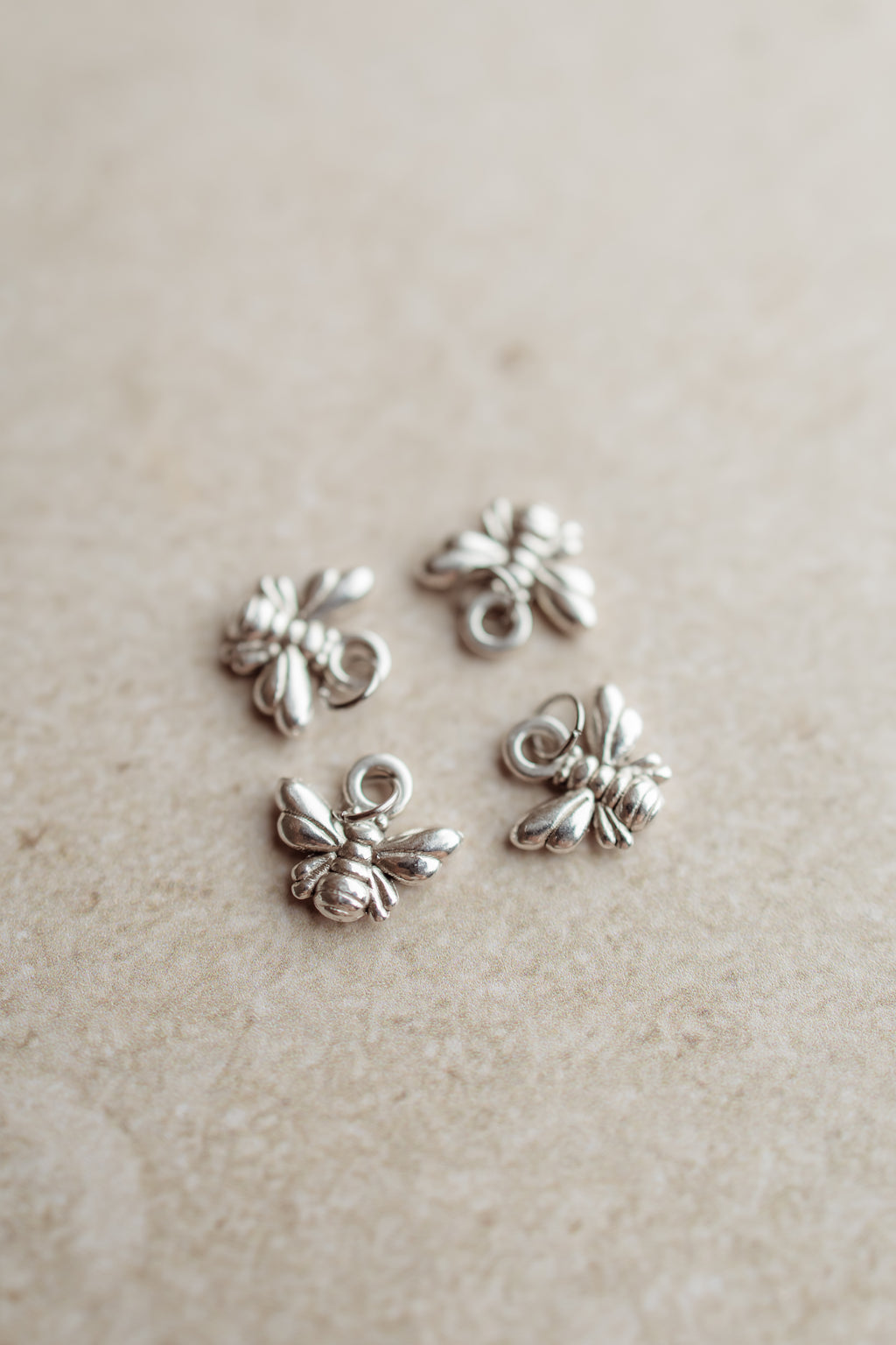 Charm bee funny Silver