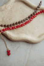 Bracelet hearts brown