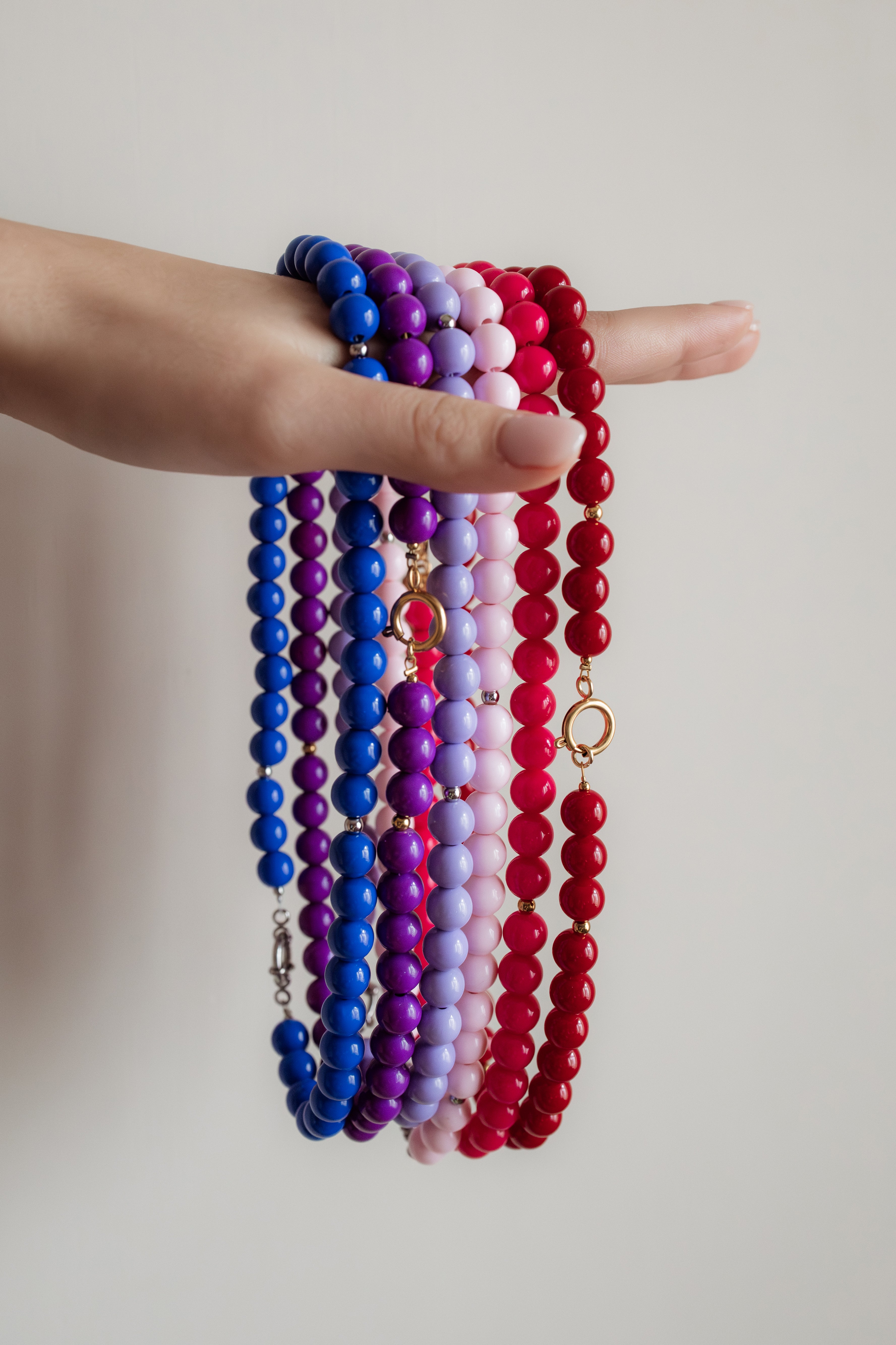 Necklace bold & brave lightpink