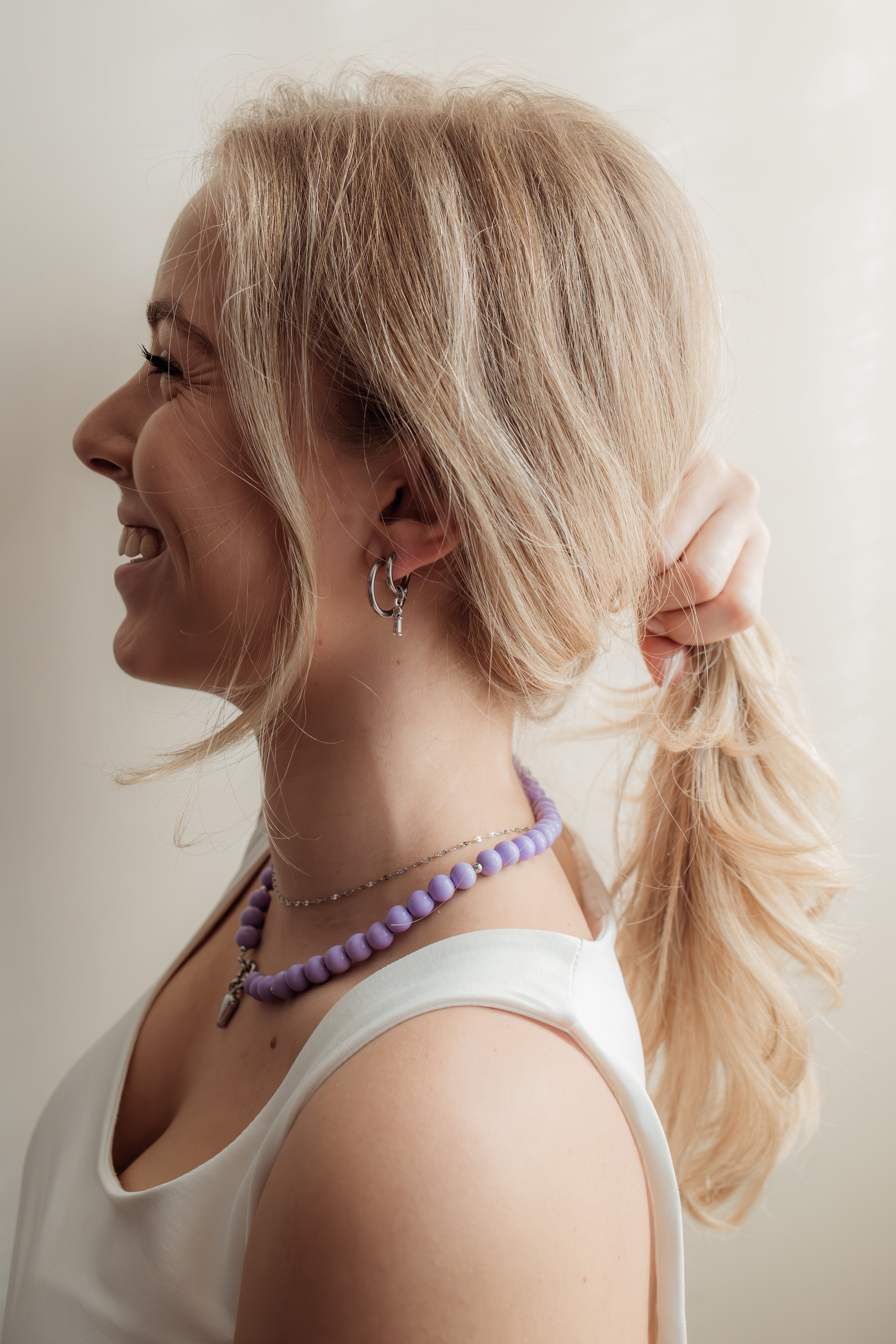 Necklace bold & brave lilac