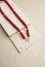 Necklace bold & brave red