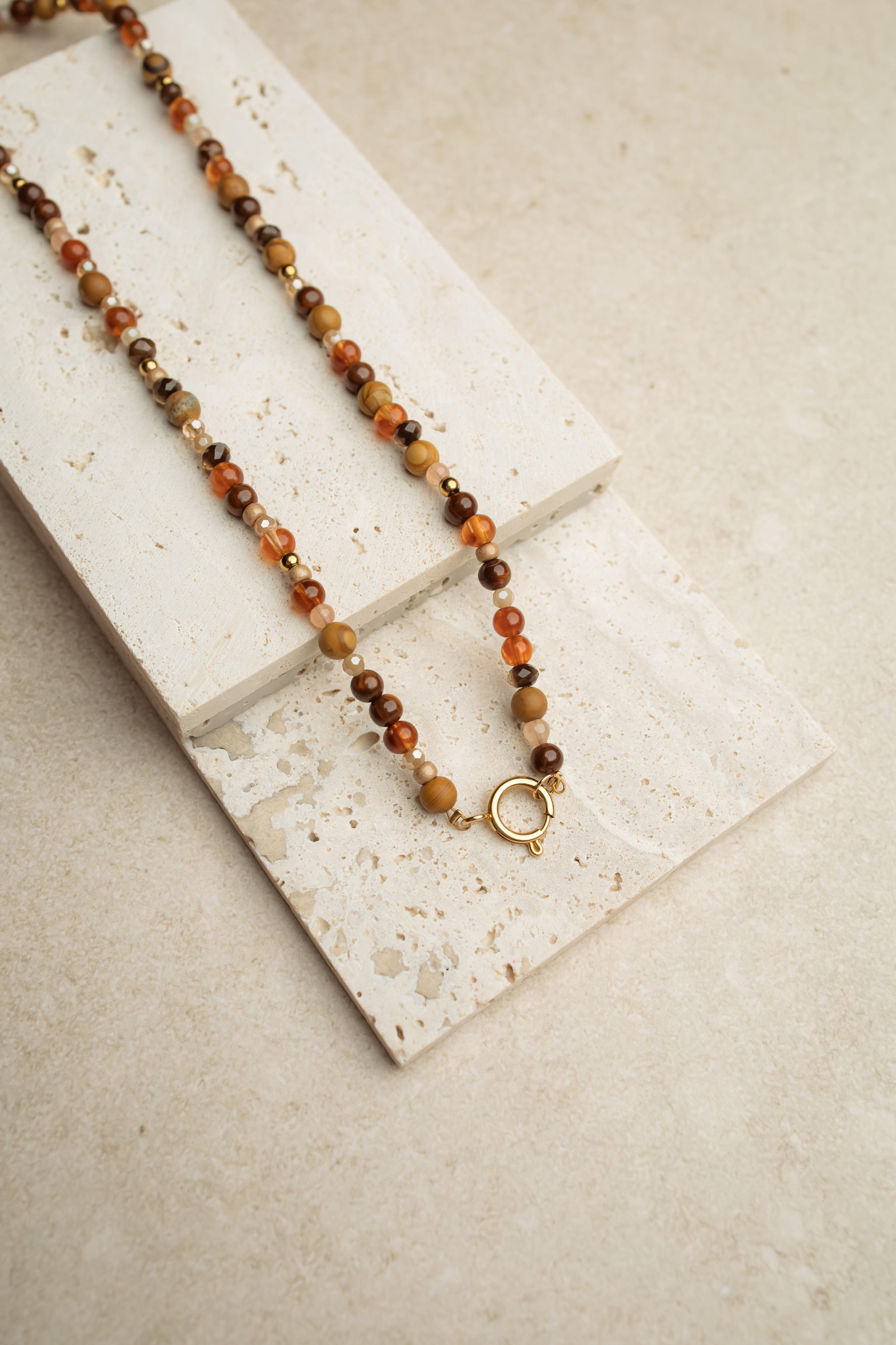 Necklace warm tones
