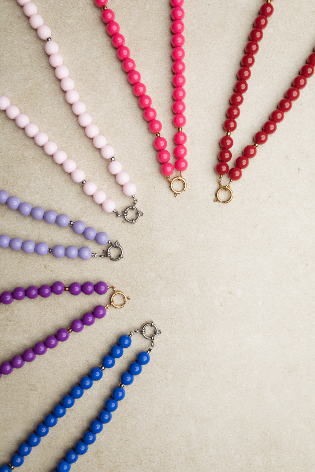 Necklace bold & brave lightpink