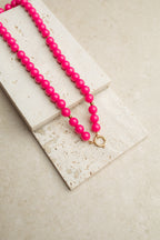 Necklace bold & brave pink