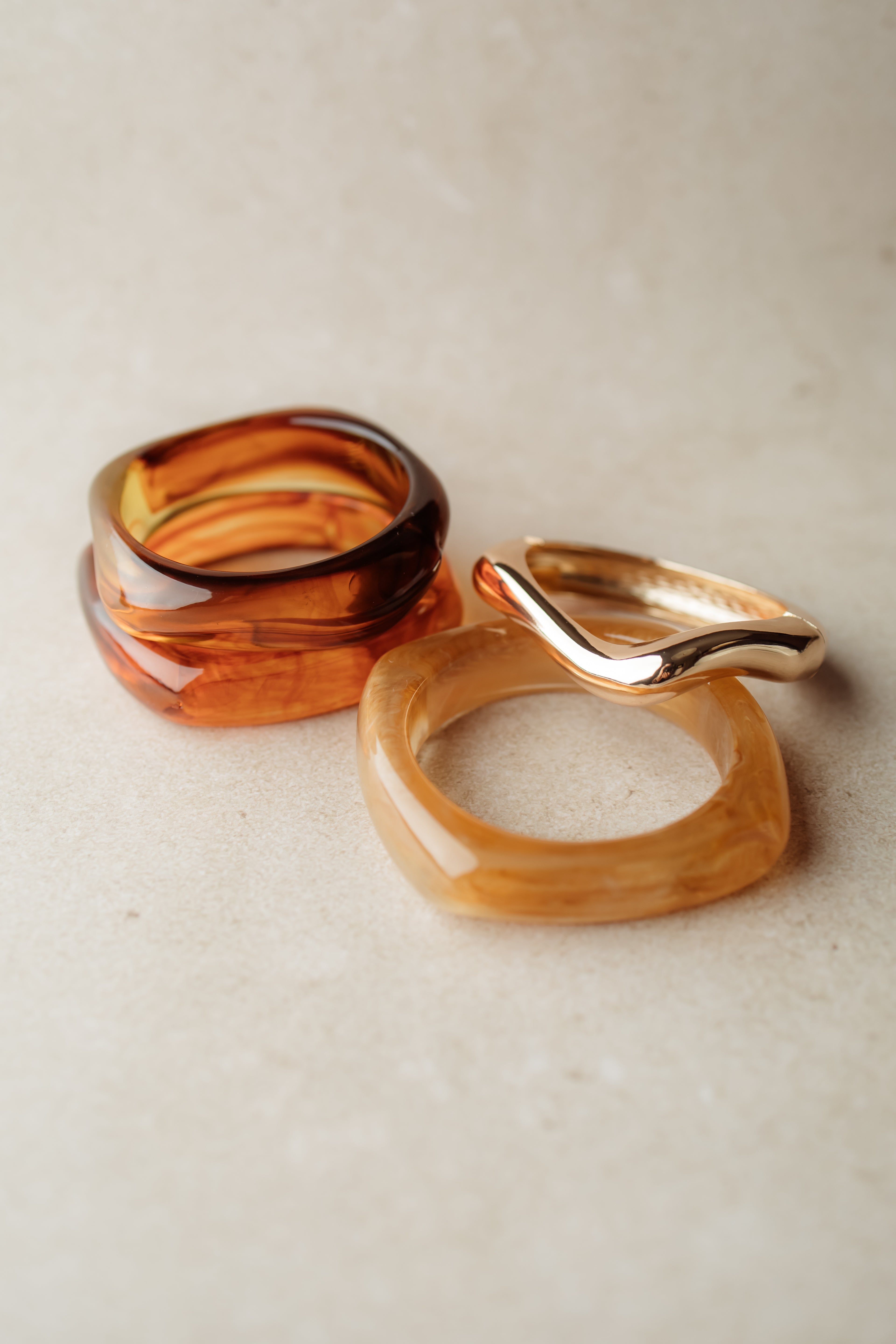 Iconic amber brown bracelet