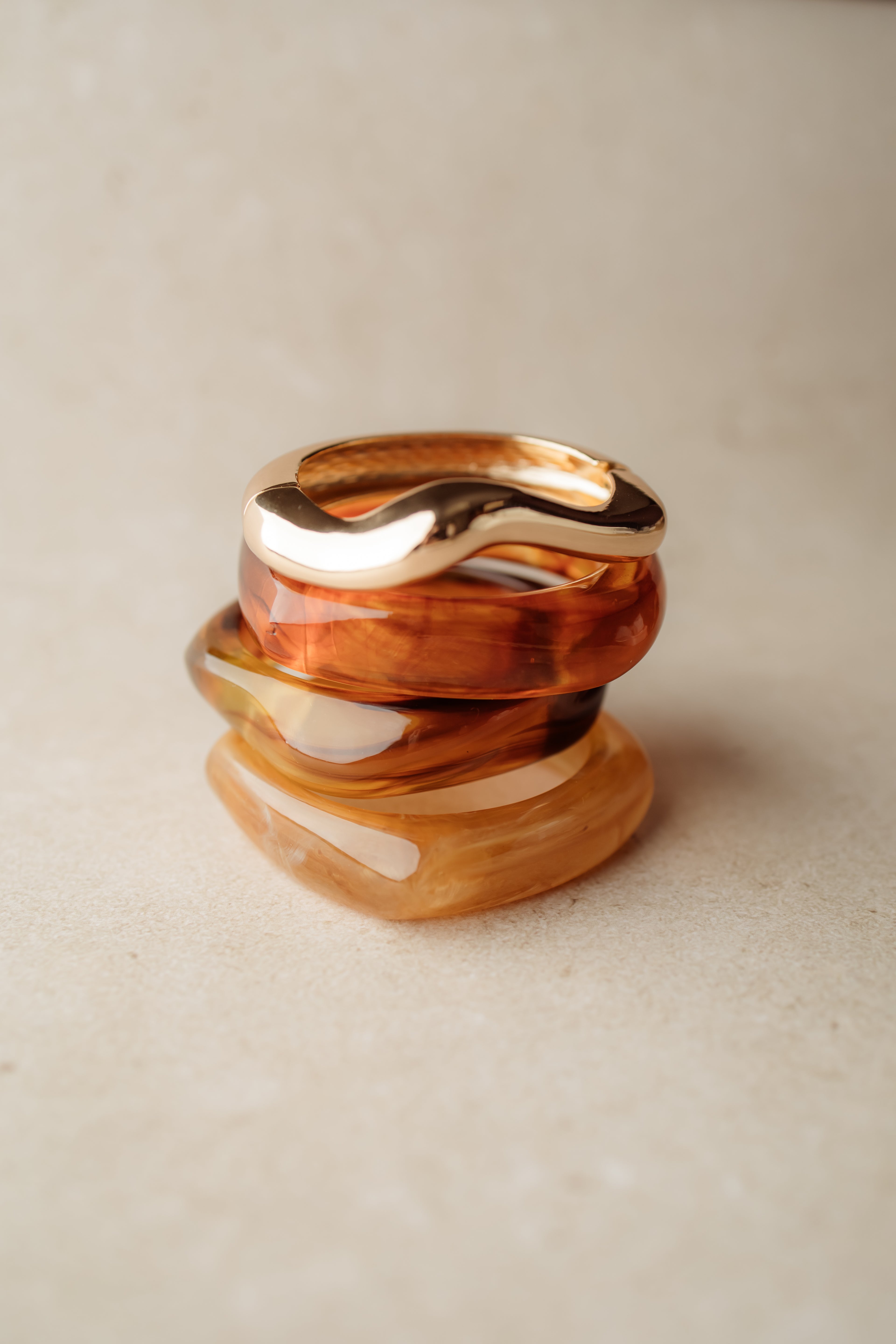 Iconic amber white bracelet