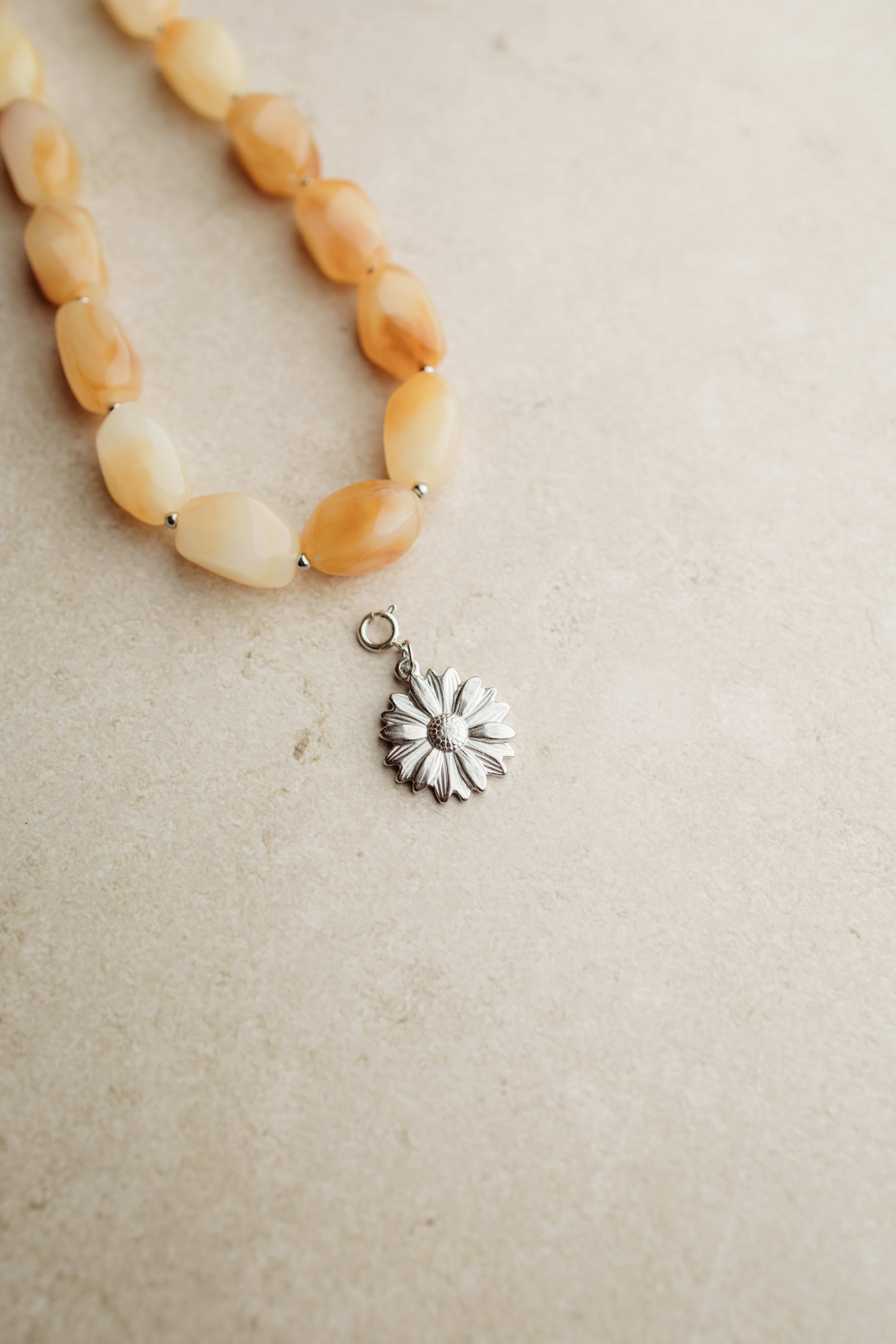 Necklace charm Sunflower