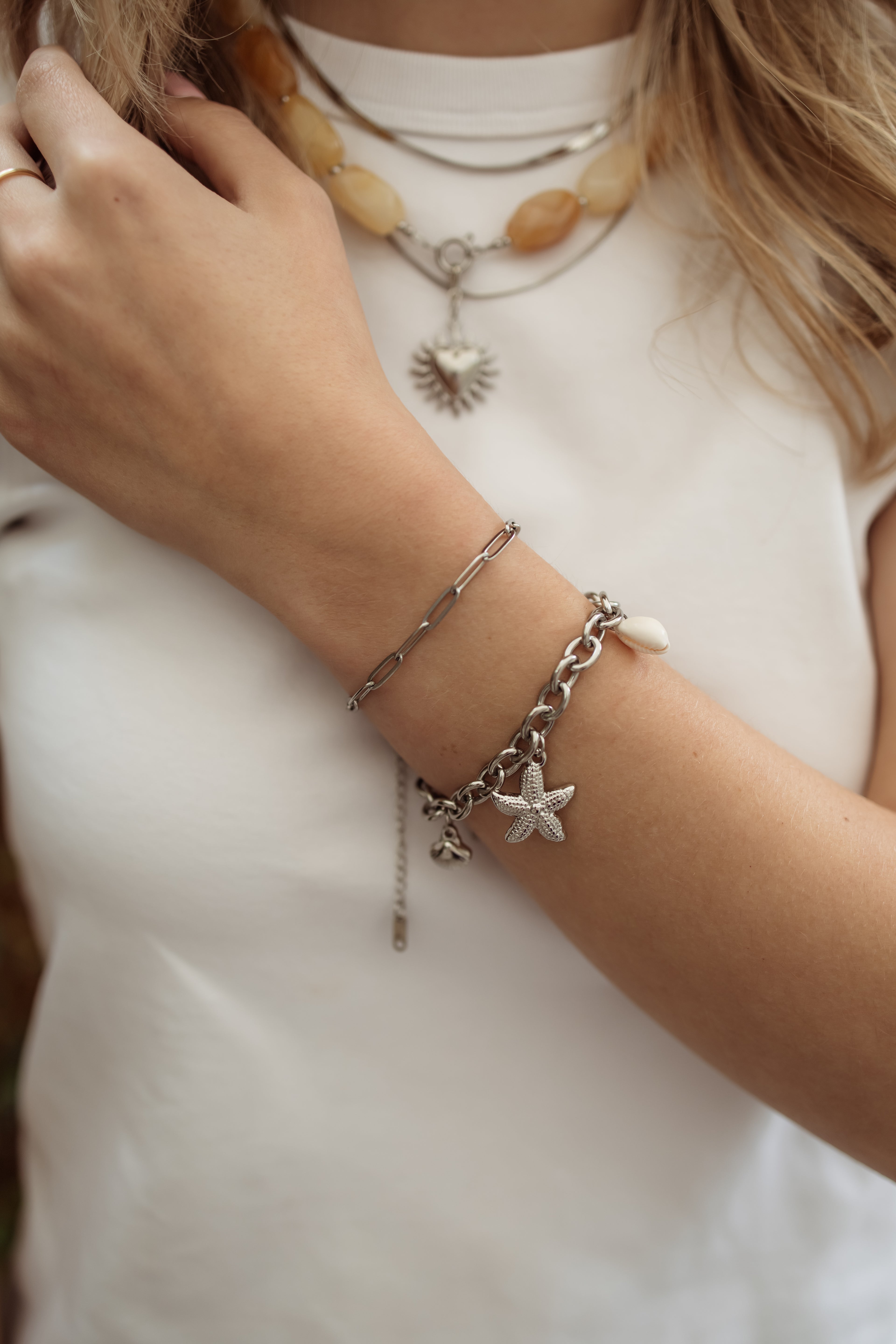 Bracelet loving silver