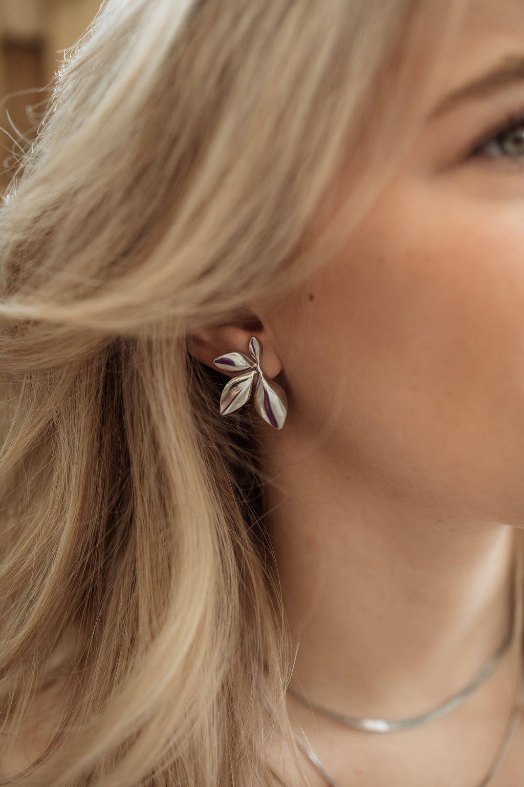 Earrings Bold Leaves