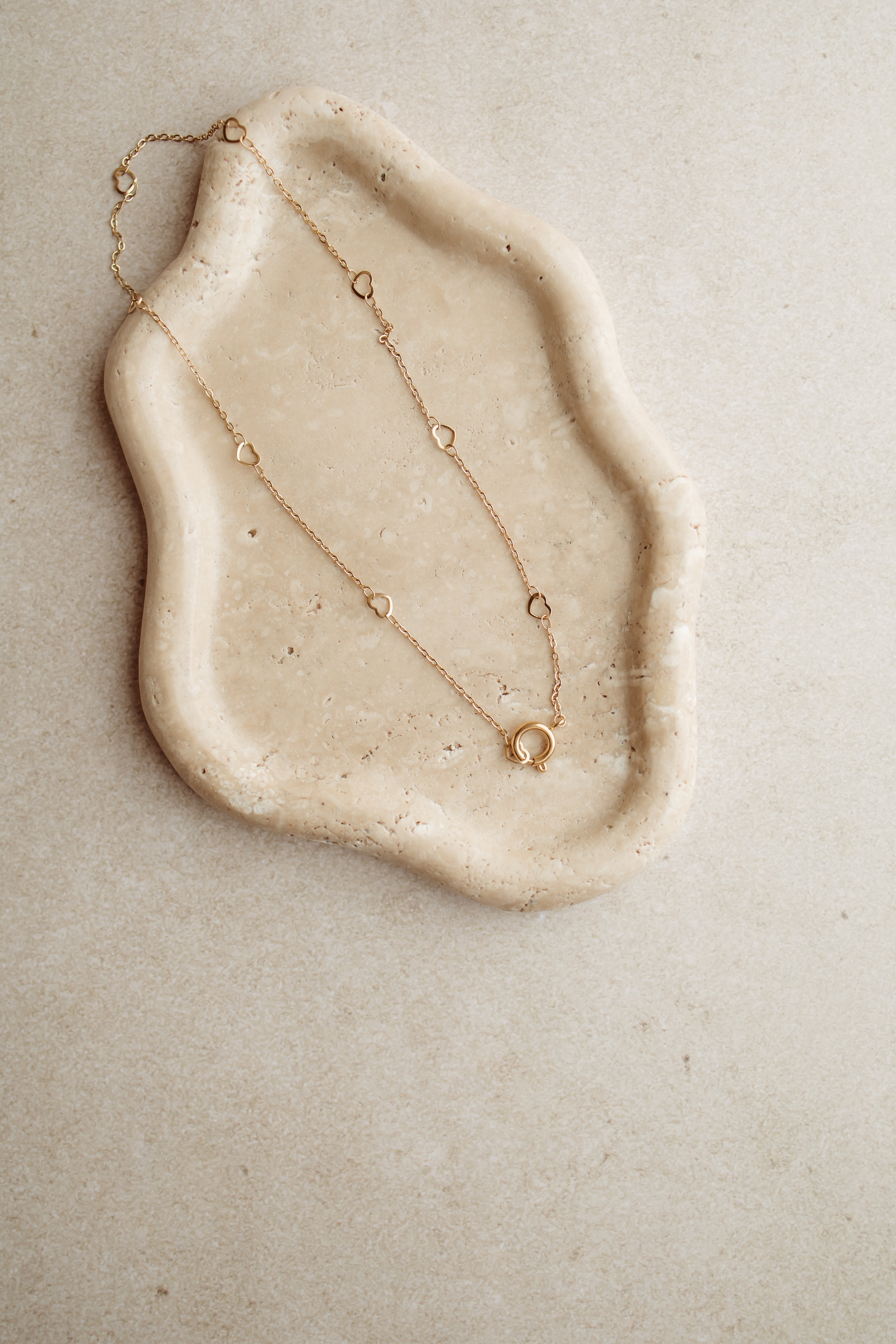 Necklace hearts gold