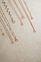 Necklace dots mauve