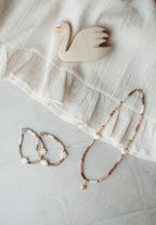 Kids necklace lovely brown