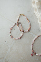 Kids bracelet flower dustypink